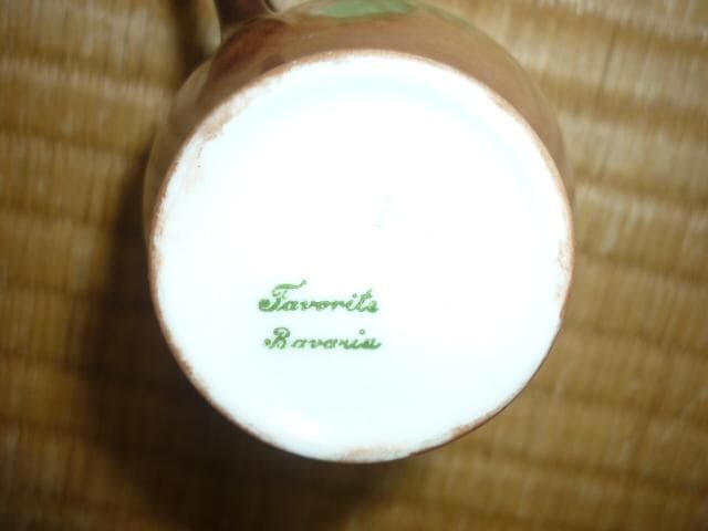 1900年頃ドイツ製◆初期 ババリア 黄色い薔薇 手書き カップ＆ソーサー6客組