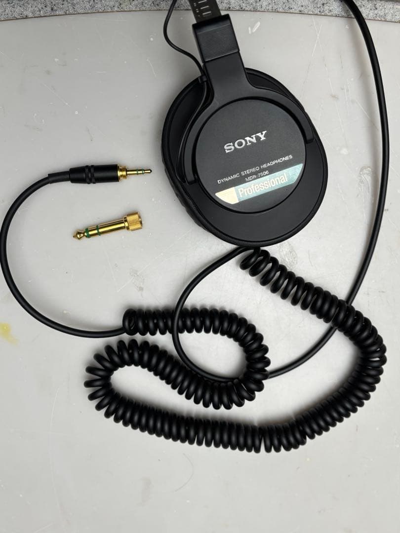 美品 SONY MDR-7506 ヘッドホン スタジオモニター 青帯