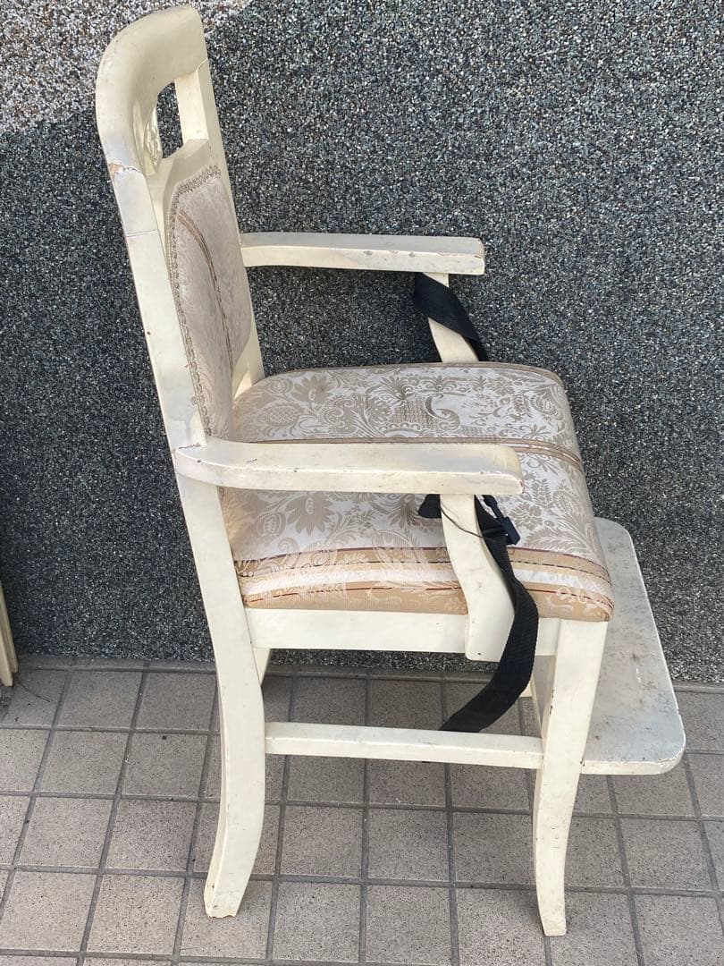 ロココ♦️アンティーク ヨーロピアン♦️超希少 キッズチェア♦️ベルト付♦️送料込