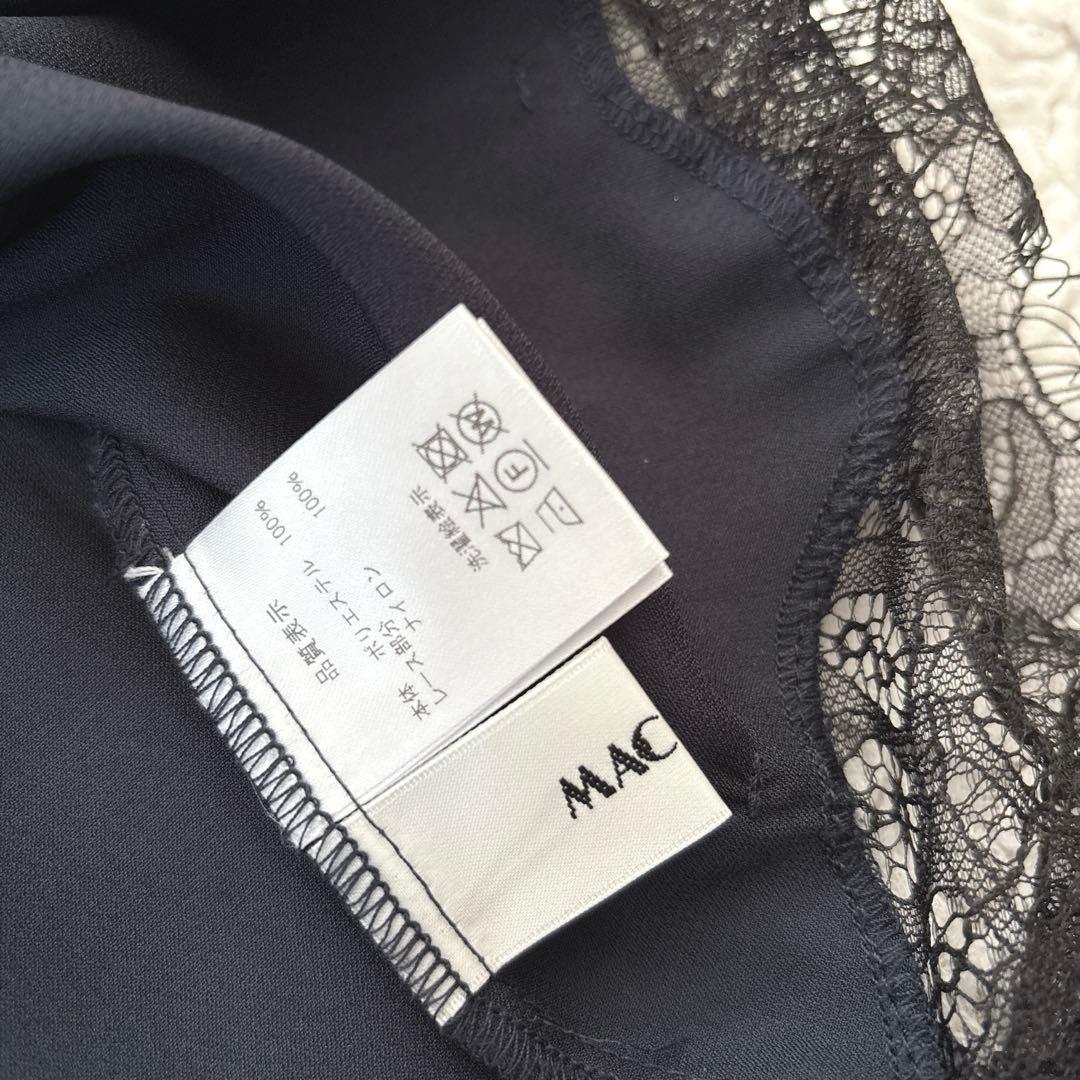 2025 machatt レースサテンスカート　ネイビー