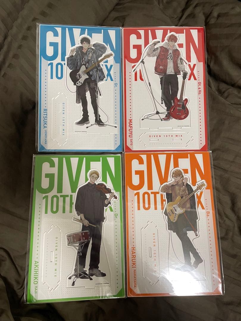 ギヴン展 10th mix つながるBIGアクリルスタンド 4点　立夏　真冬