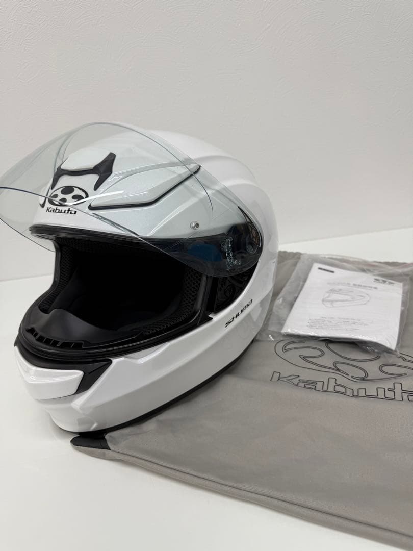 てっつぁんKabuto フルフェイスヘルメット ホワイト