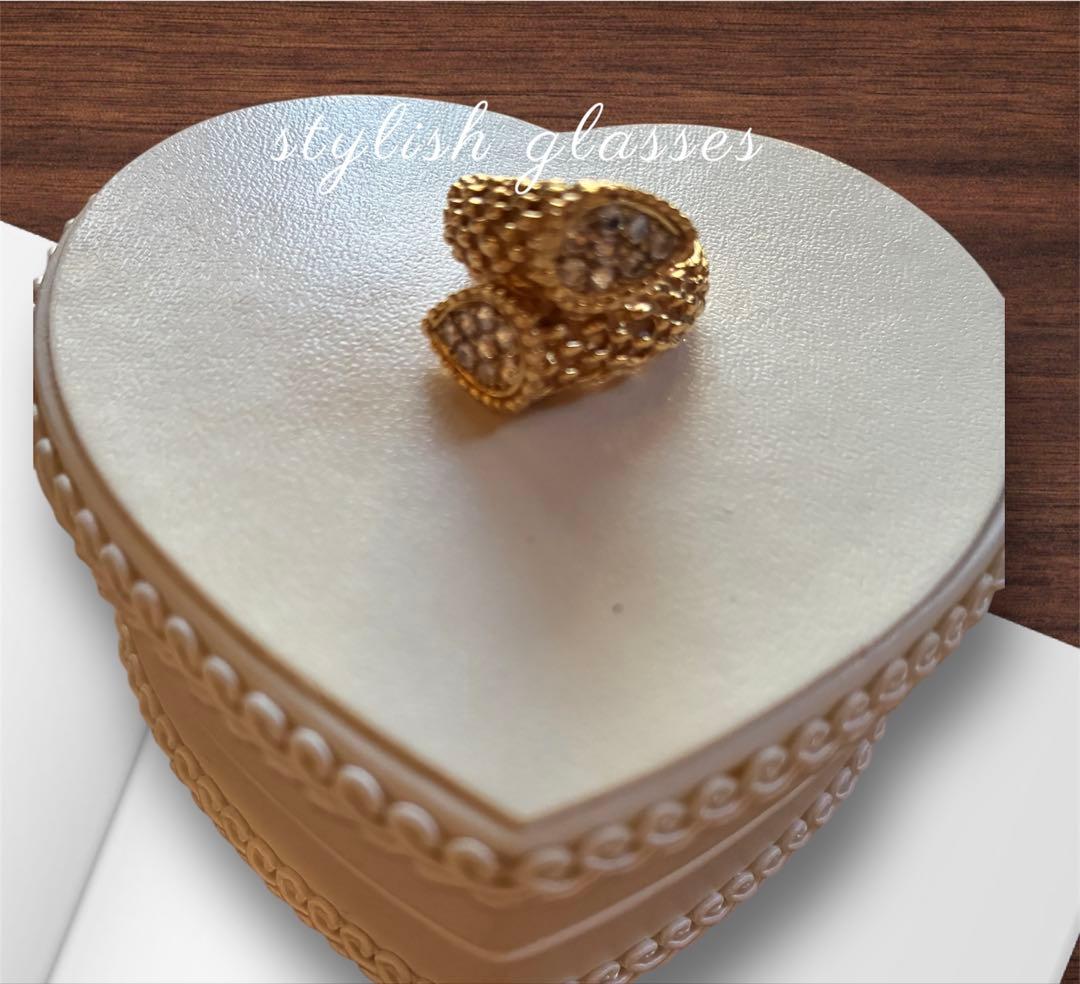 K18 セルペント 蛇モチーフ ダイヤリング バブル期 ヴィンテージ