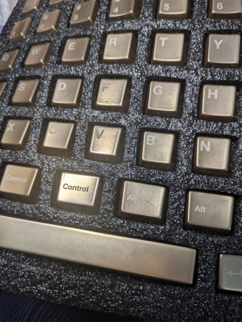 awekeys satin goldフルメタルキーキャップセット