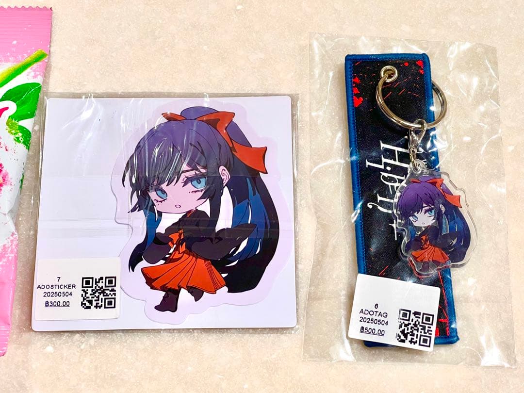 Ado Hibana アジア限定　世界旅行タグ　ステッカー　tag Asia