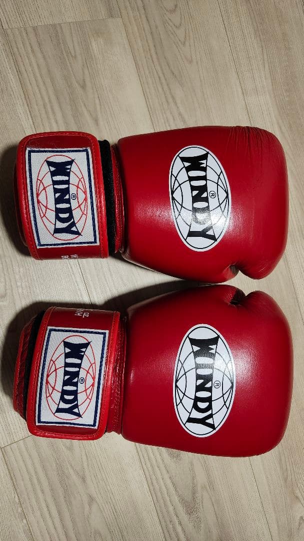 (はちろ様)WINDY ボクシンググローブ 赤