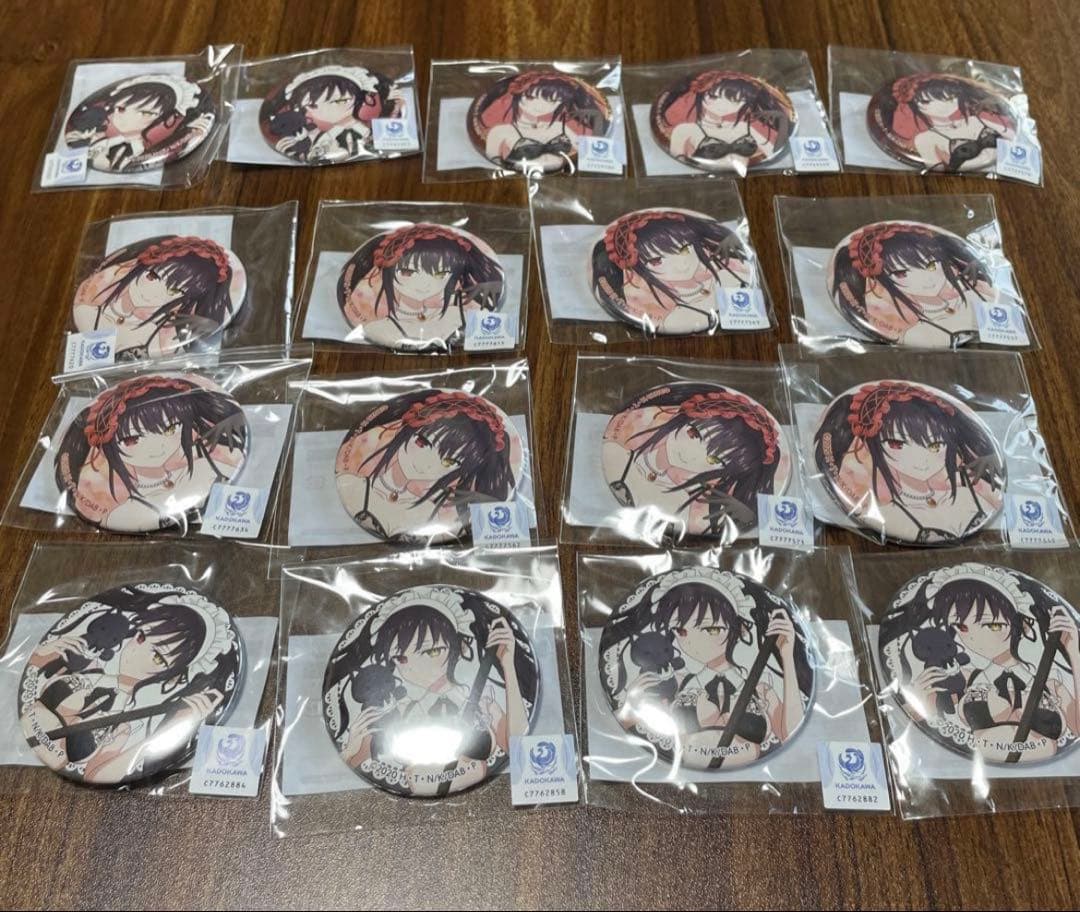 デート・ア・ライブ 時崎狂三 くじコレ 缶バッジ 17点セット