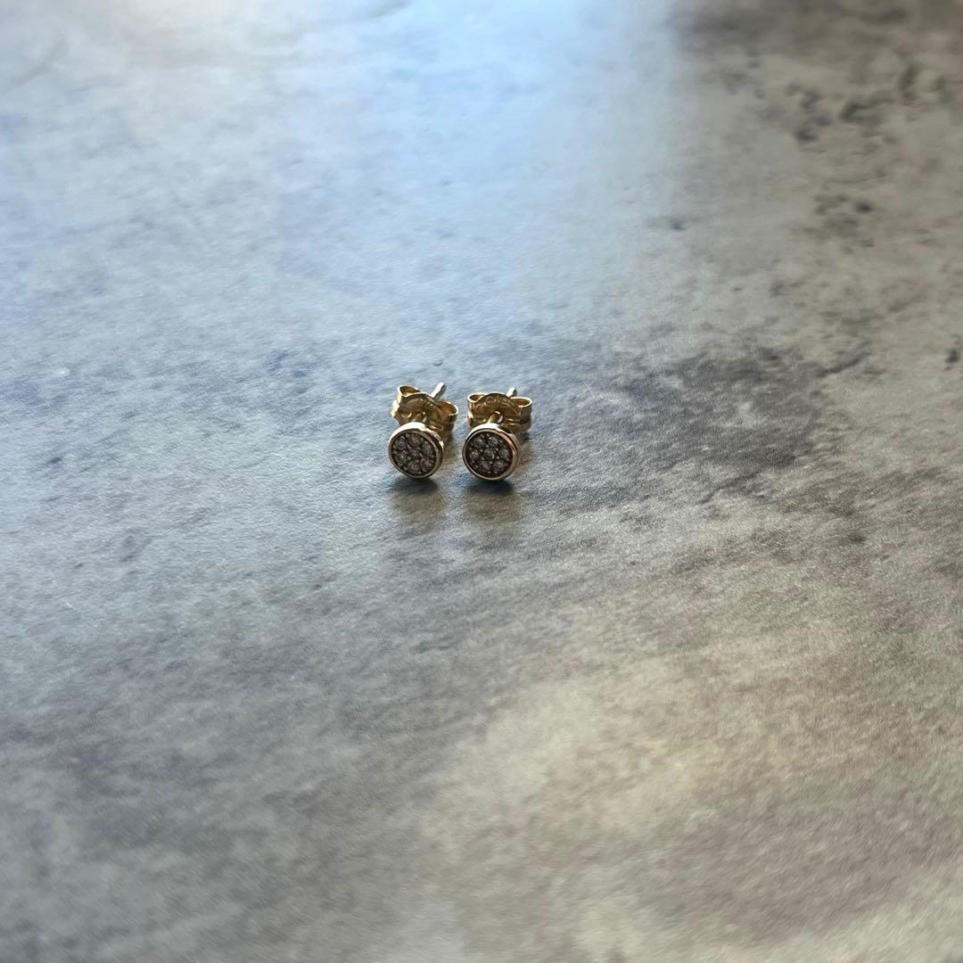 ete K10YG ブリリアント ダイアモンド ピアス