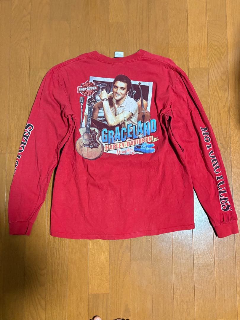 Harley-Davidson ロンt 赤elvis presley