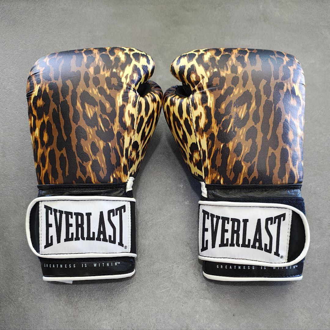 Everlast ヒョウ柄 ボクシンググローブ 10oz