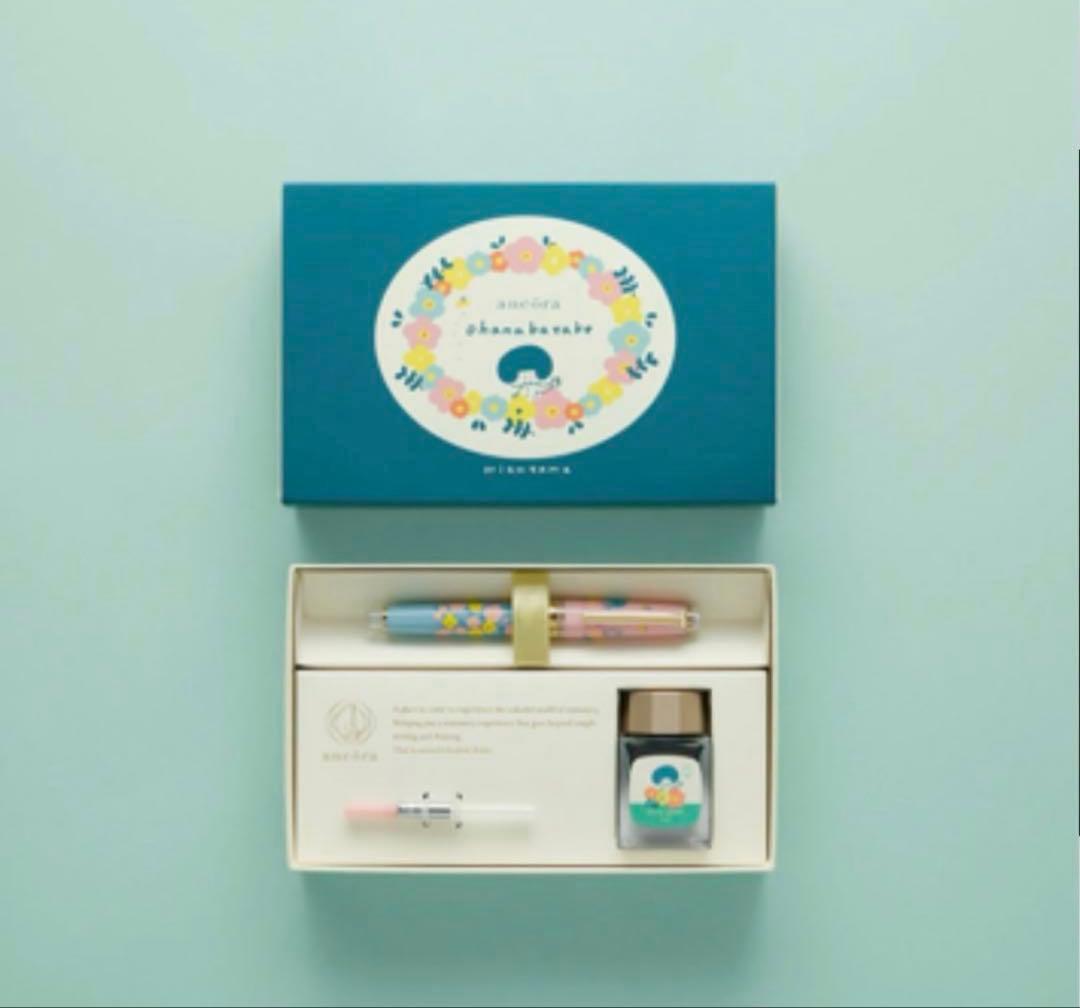 ancora mizutama限定セット F 細字　万年筆ohanabatake