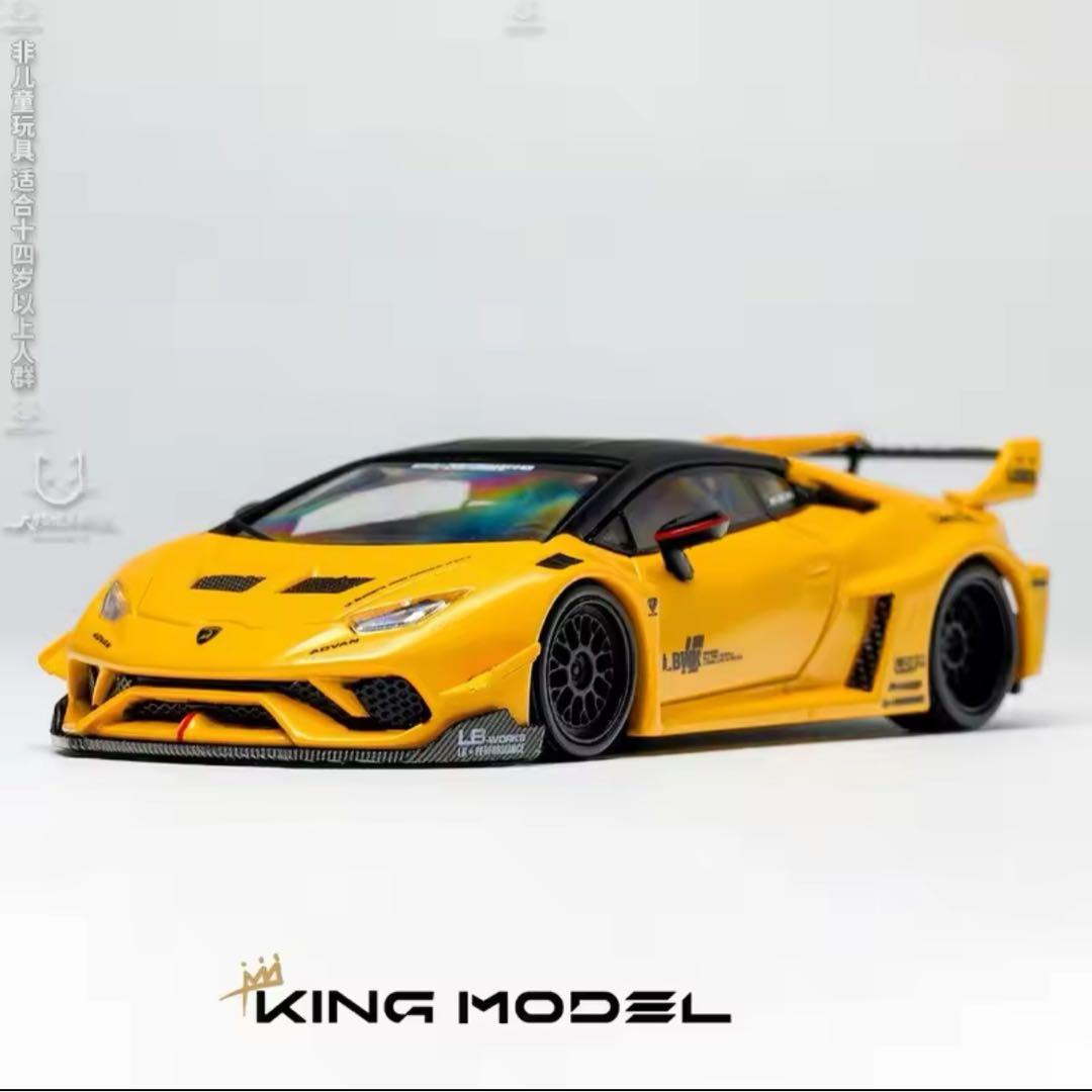 【新品未開封】1/64 king model ウラカン LBWK 黄