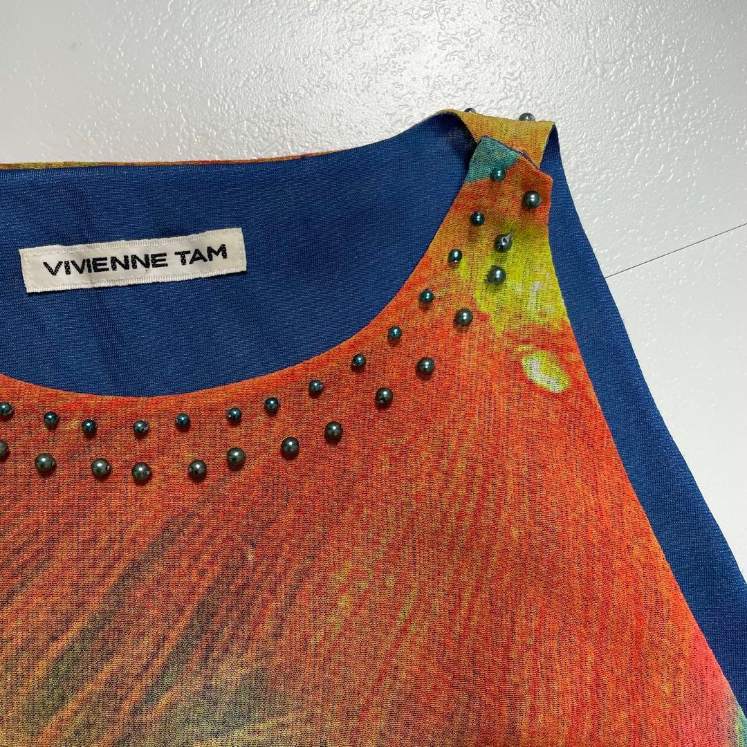 希少✨VIVIENNE TAM カットソー タンクトップ 豪華 総柄 金魚