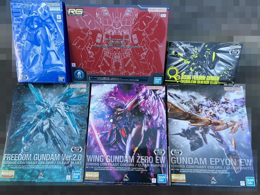 GNF グフ　サザビー　ライジング　フリーダム　ウィングガンダム　エピオン