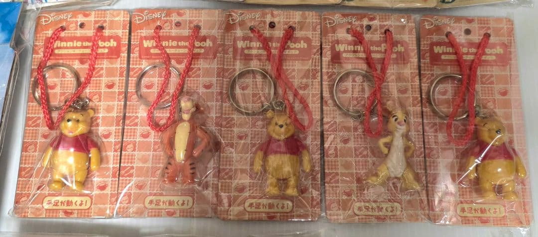未開封ディズニー ミッキーマウス くまの プーさん レアグッズセット ストラップ