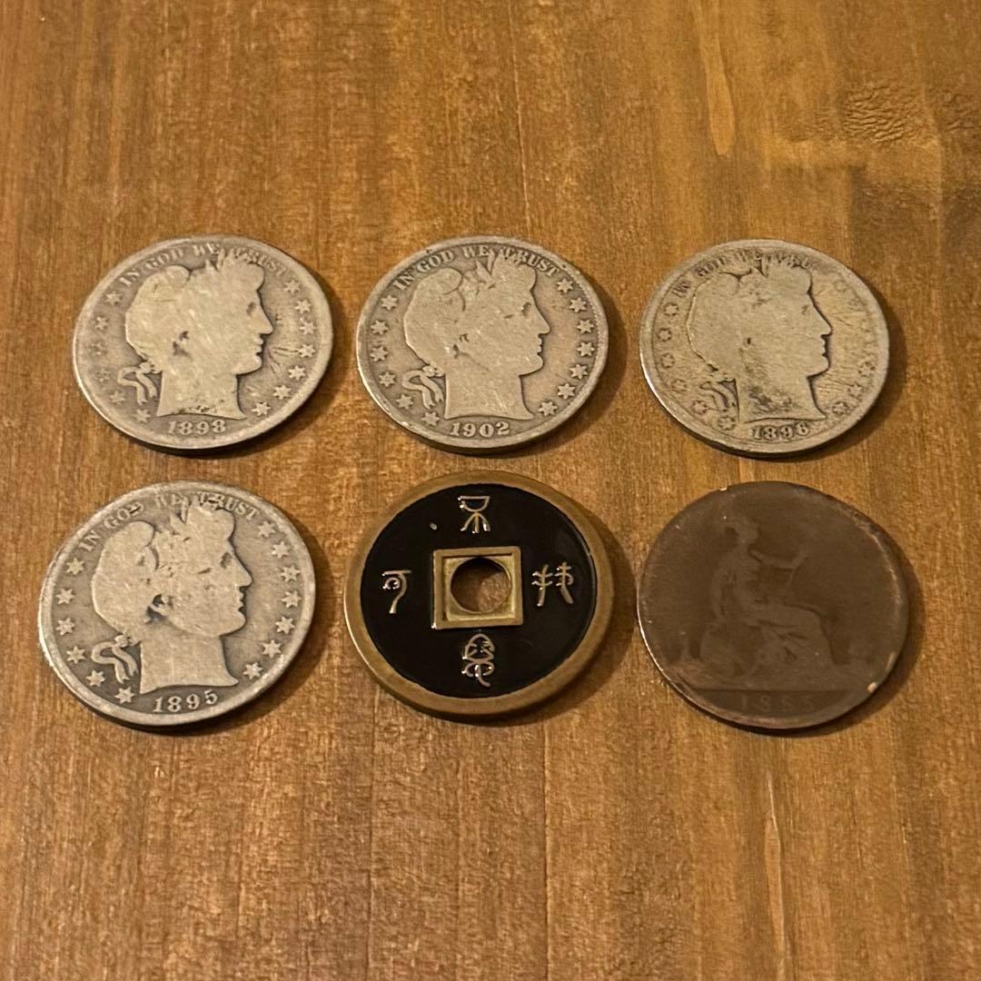 【マジック】バーバーハーフダラー　セット