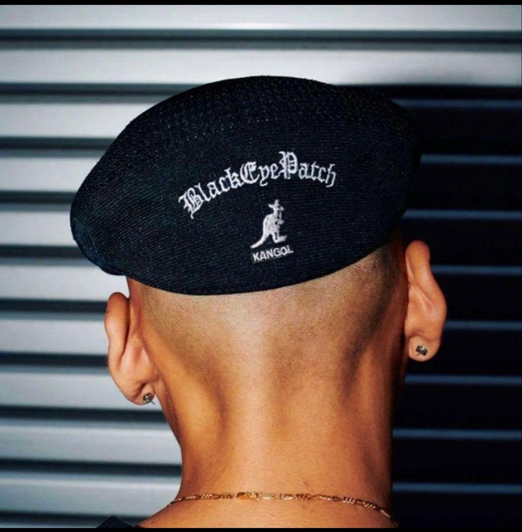 black eye patch kangol ハンチングL 試着のみ未使用品