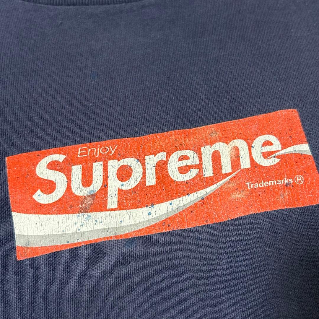 希少 Supreme CocaCola 90s Tシャツ L ネイビー