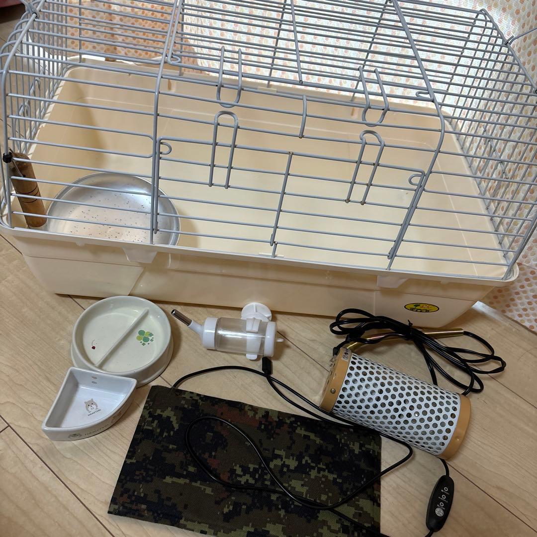 小動物　ハリネズミ　飼育セット　暖房