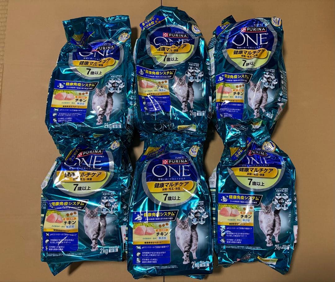 ピュリナワン 7歳以上 健康マルチケア チキン 2kg×6袋　計12Kg