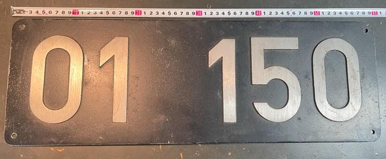 s*0様 ドイツ国鉄蒸気機関車Br01車輌識別板