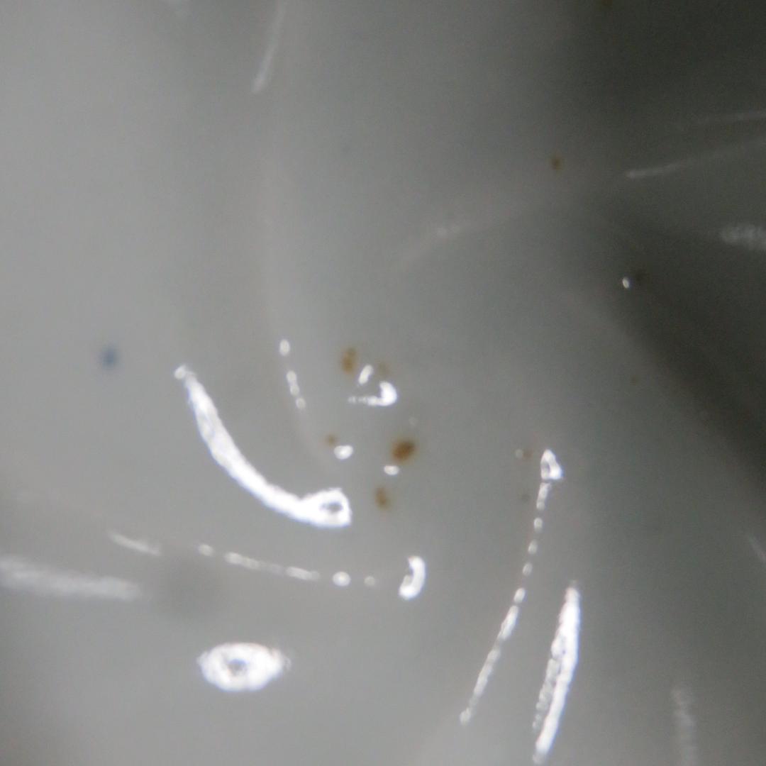 向付 変形 花形 希少 染付 古伊万里 5客 草文様 窯傷 江戸