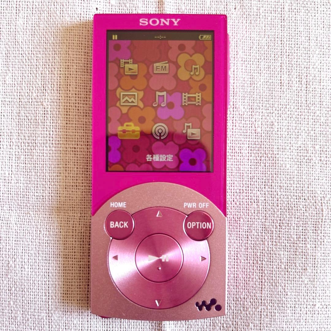 SONY ウォークマン ピンクNW-S644 WALKMAN シリコンケース付き