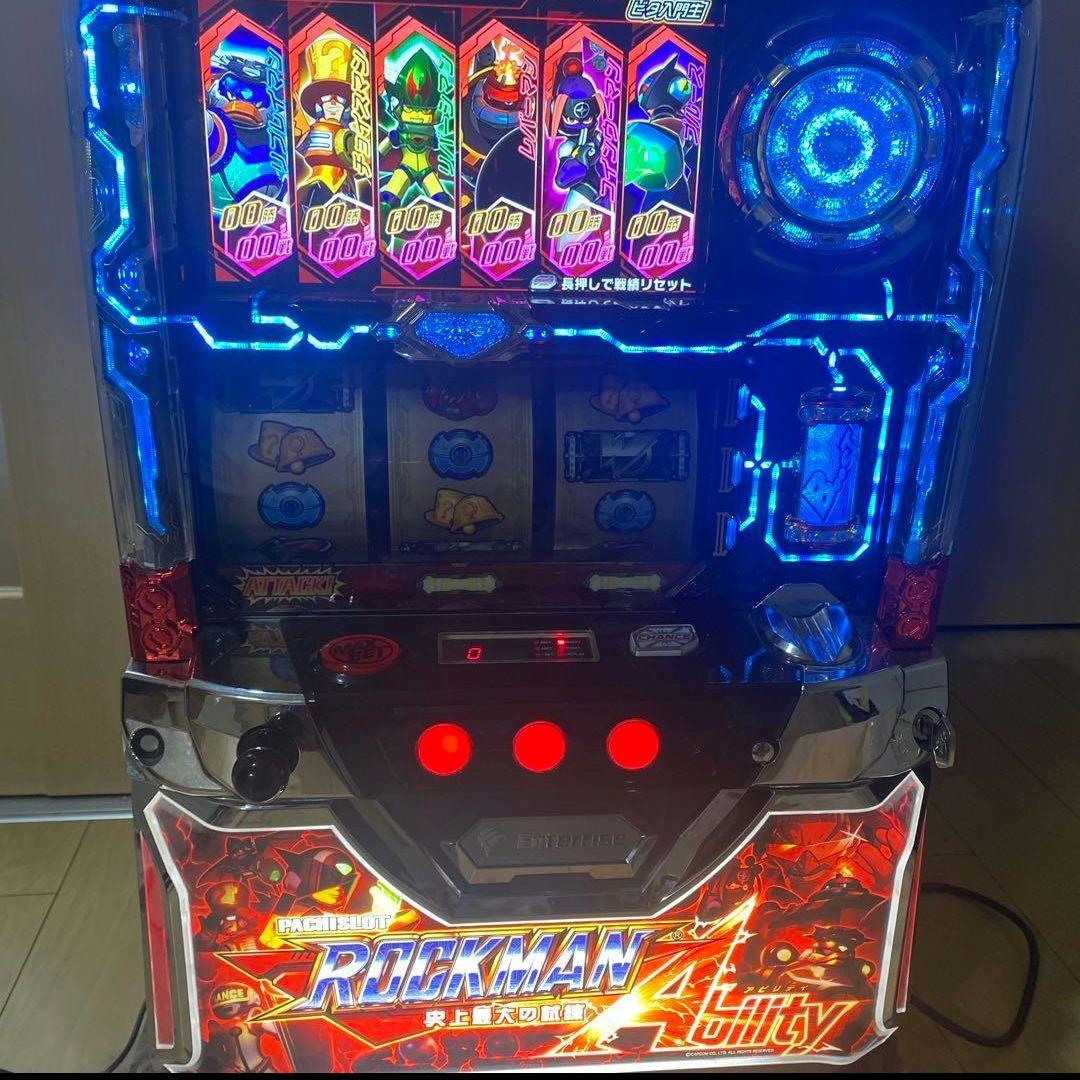 ロックマンアビリティ　スロット　実機　メダル不要機　音量調節搭載 ジャンク