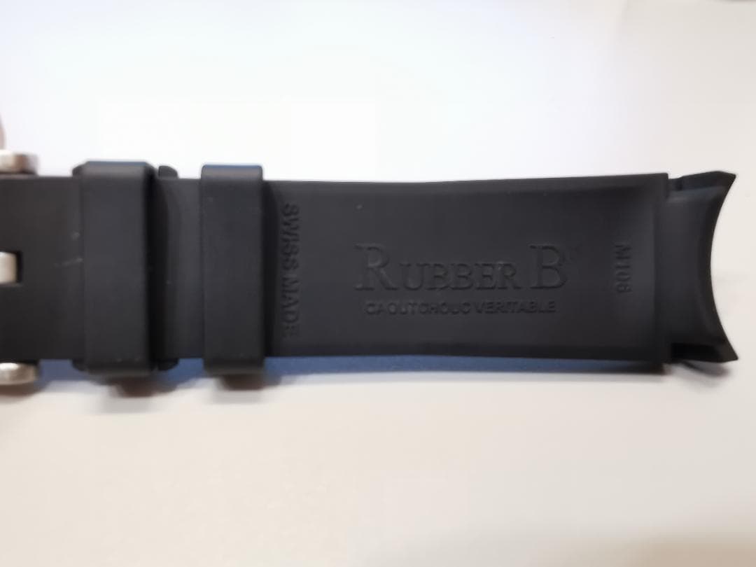 【RUBBER B】 ロレックス《 ROLEX 》サブマリーナ用ラバーベルト：黒