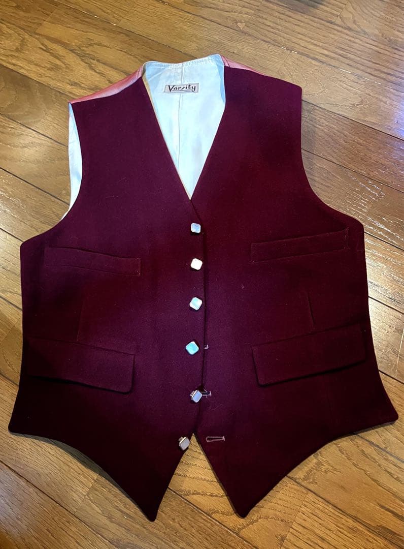 白蝶貝ヴィンテージオッドベスト　1950's〜1960's頃