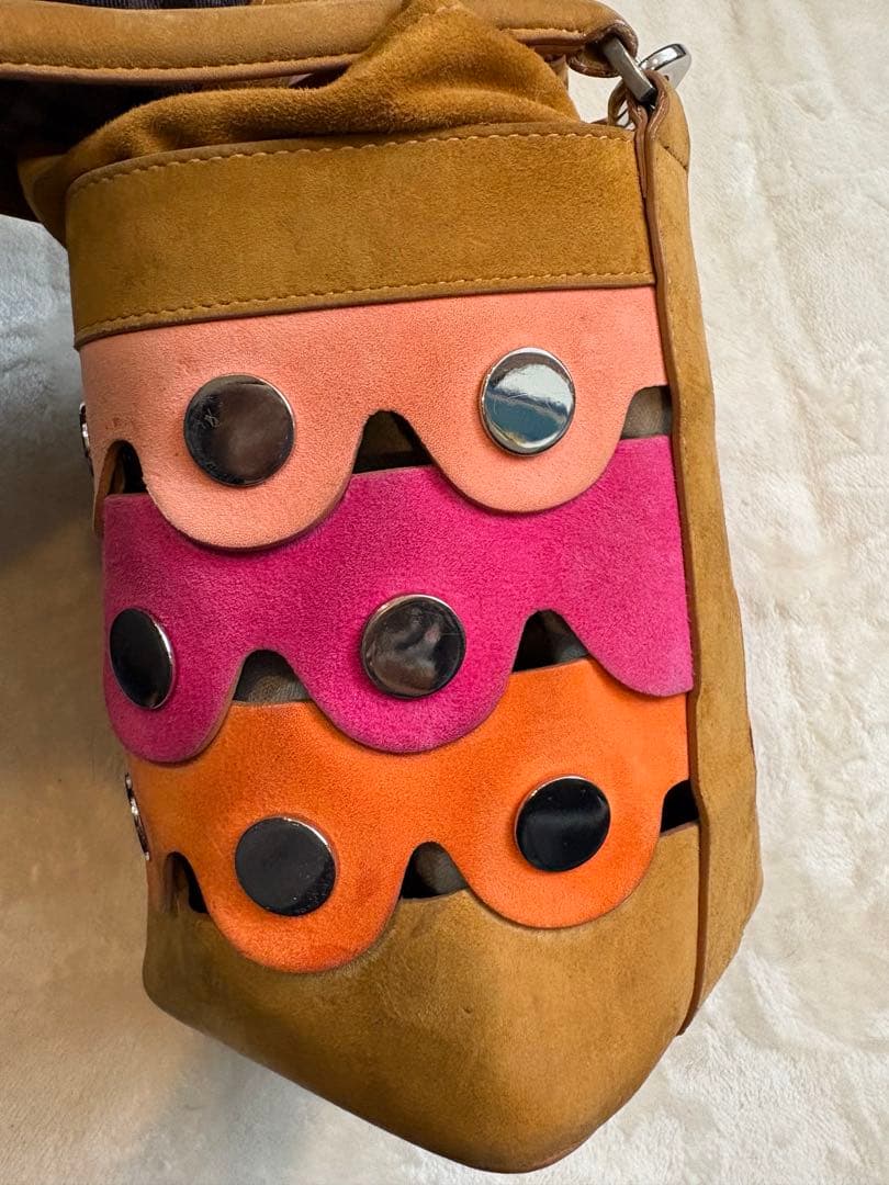 ピエールアルディPierre Hardyペニースエード 2way ハンドバッグ