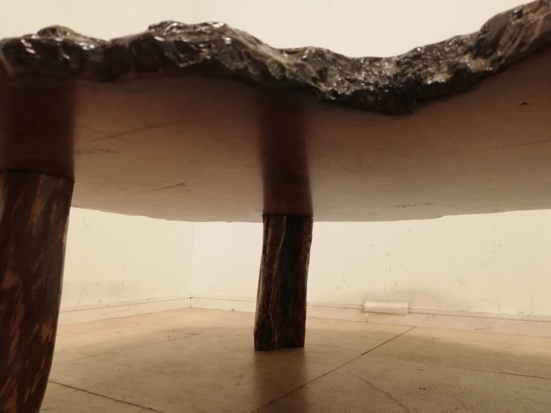 唐木 総花梨無垢 瘤 重厚な座卓