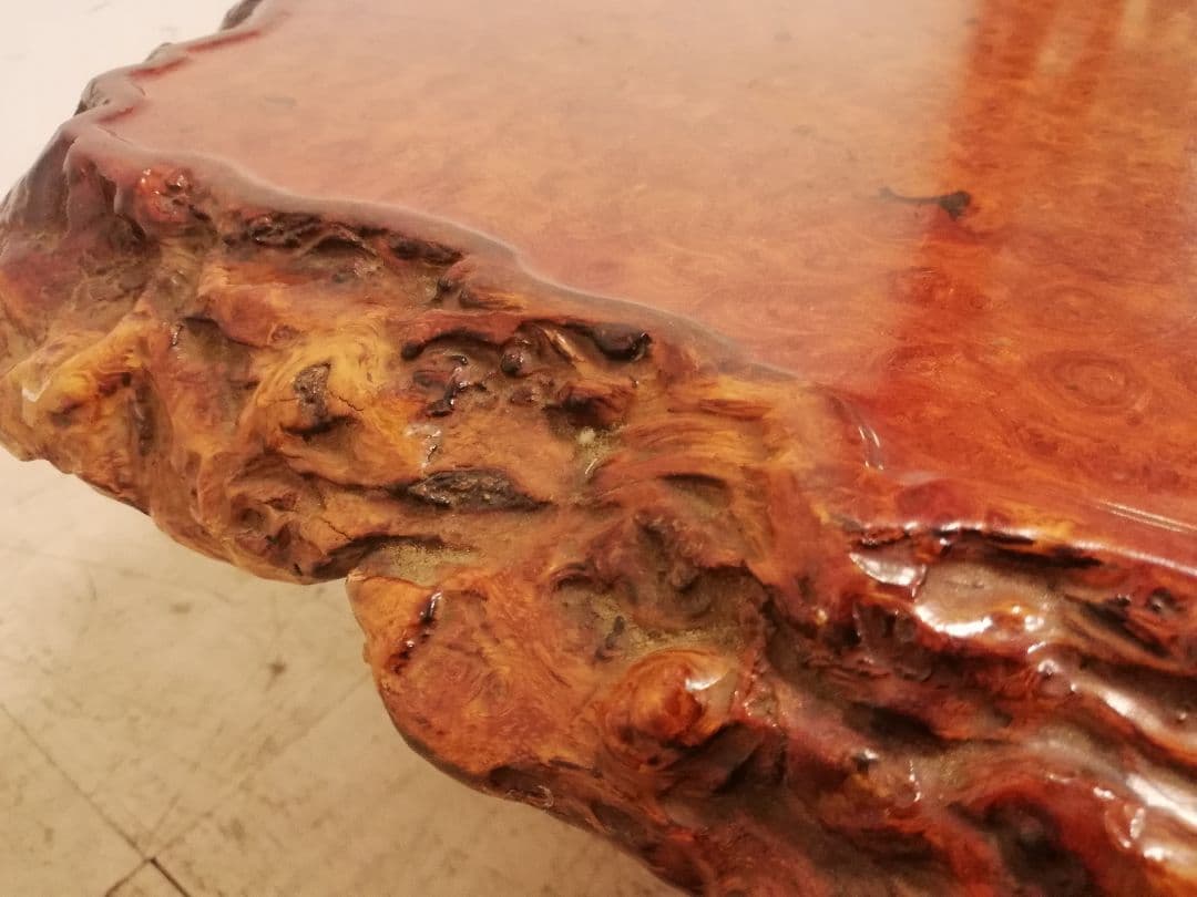 唐木 総花梨無垢 瘤 重厚な座卓