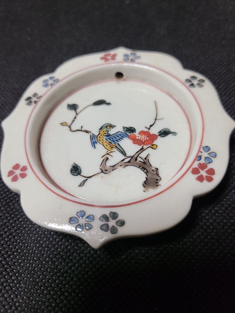 九谷焼初代須田菁華造 襖の引手