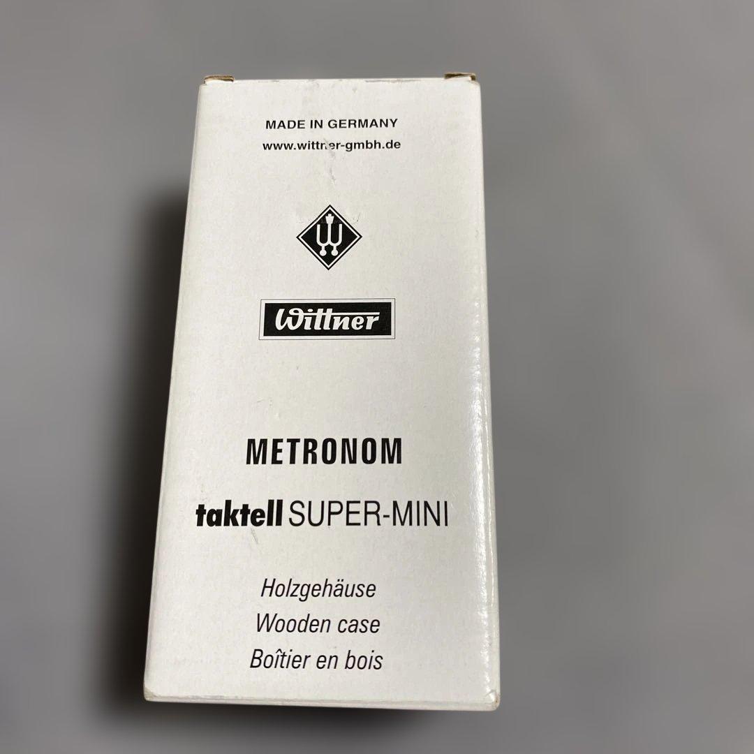 ウィットナー 木製メトロノーム スーパーミニタクテル 木製ケース マホガニー