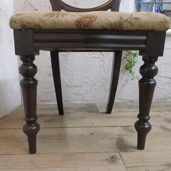 イギリス アンティーク 家具 バルーンバックチェア 椅子 イス 英国 4663d