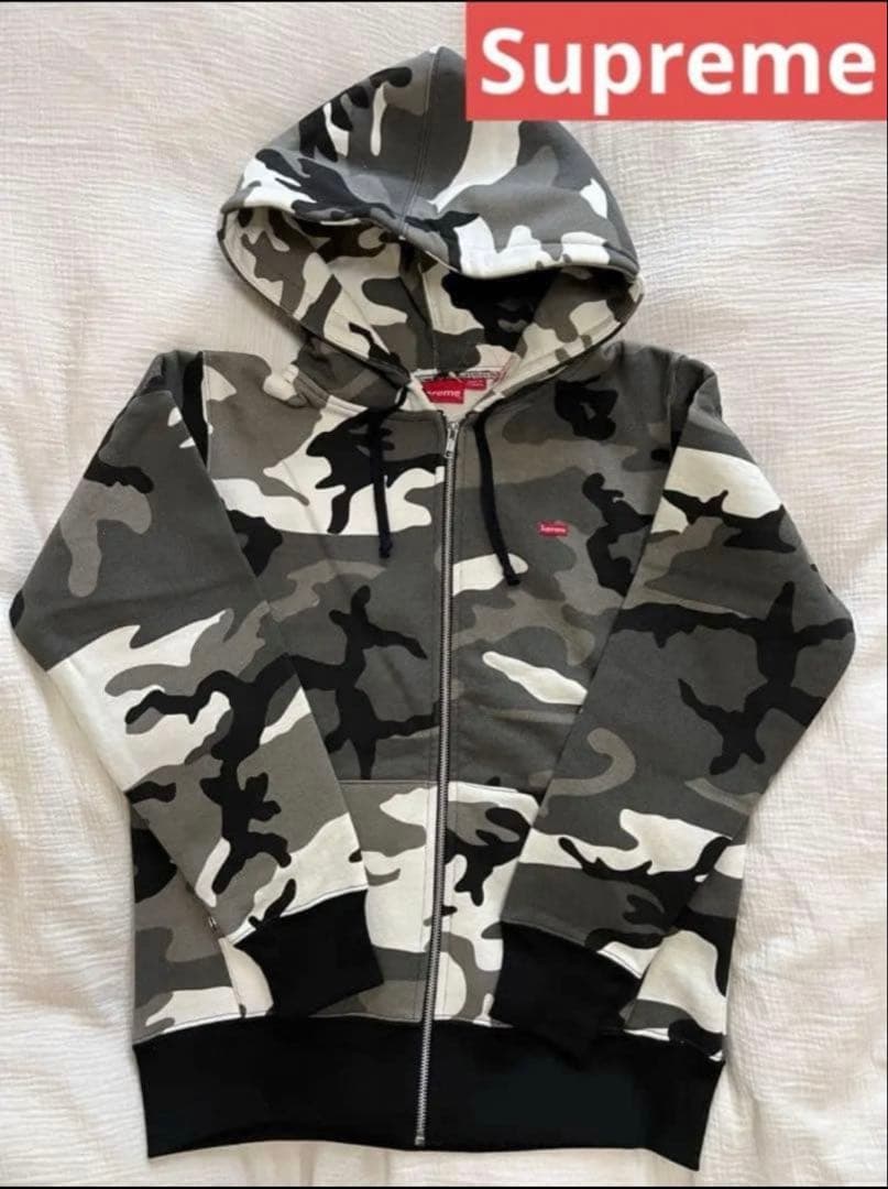 トップス Supreme Zip Up Hooded Camo Small box