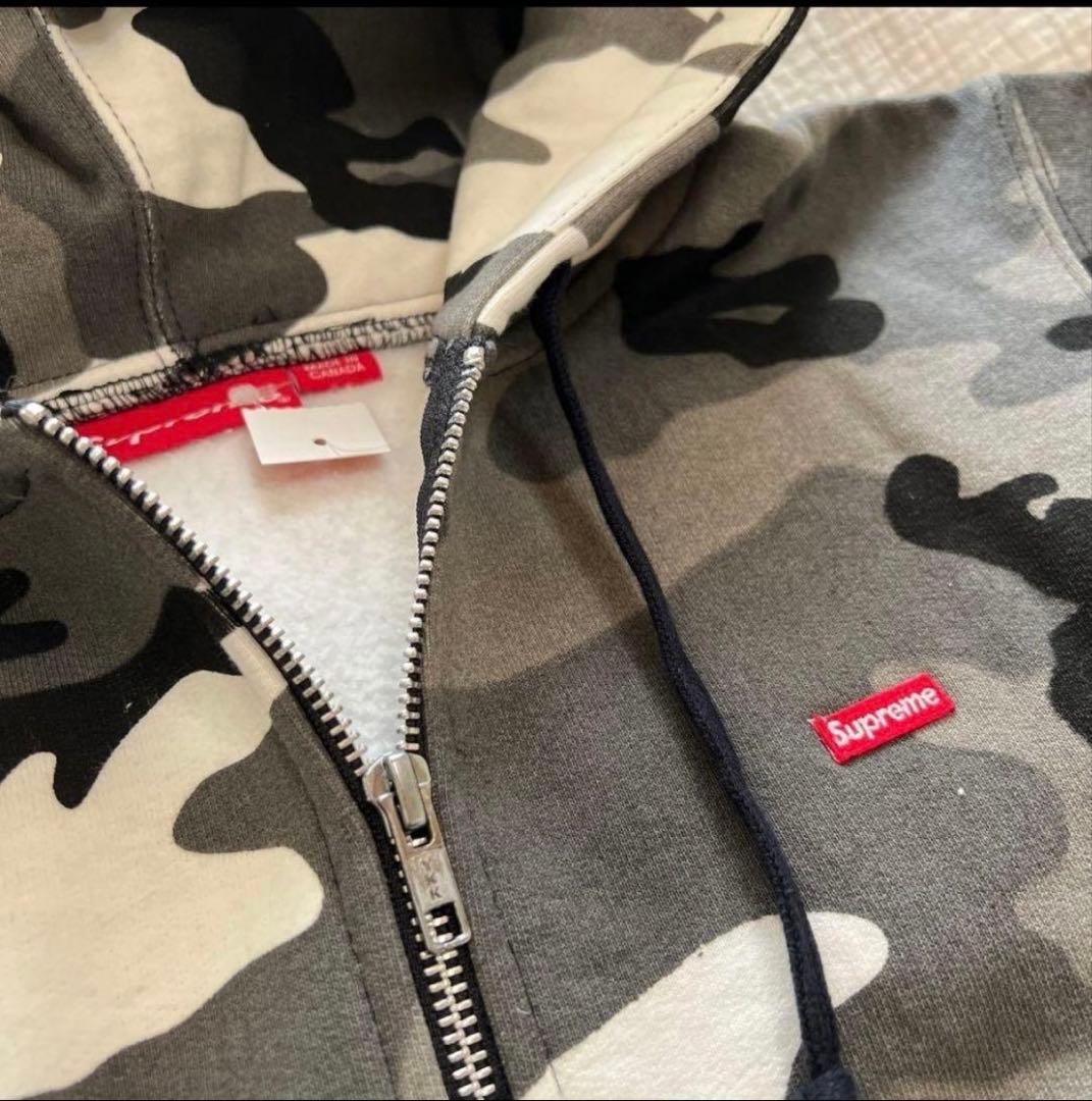 トップス Supreme Zip Up Hooded Camo Small box