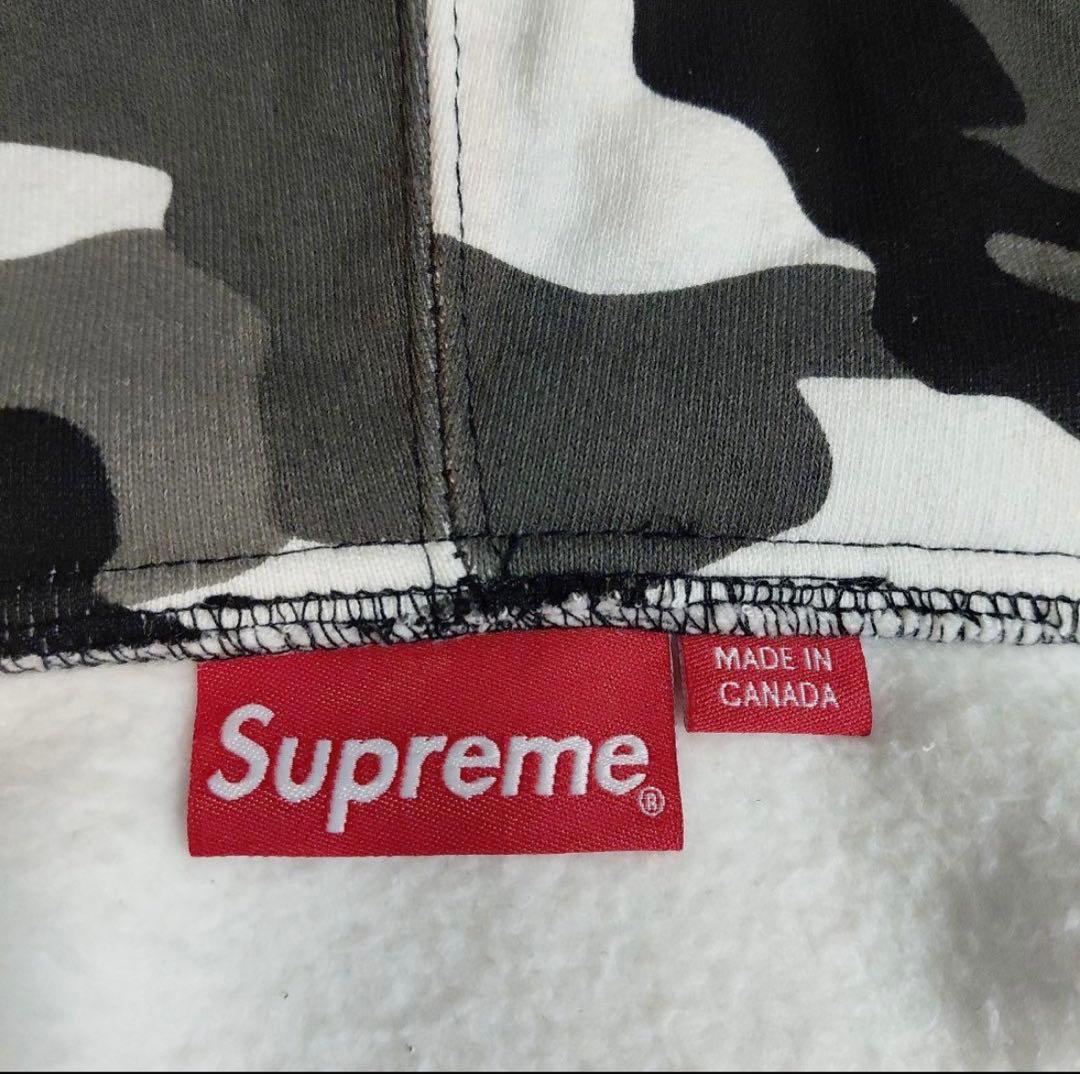 トップス Supreme Zip Up Hooded Camo Small box