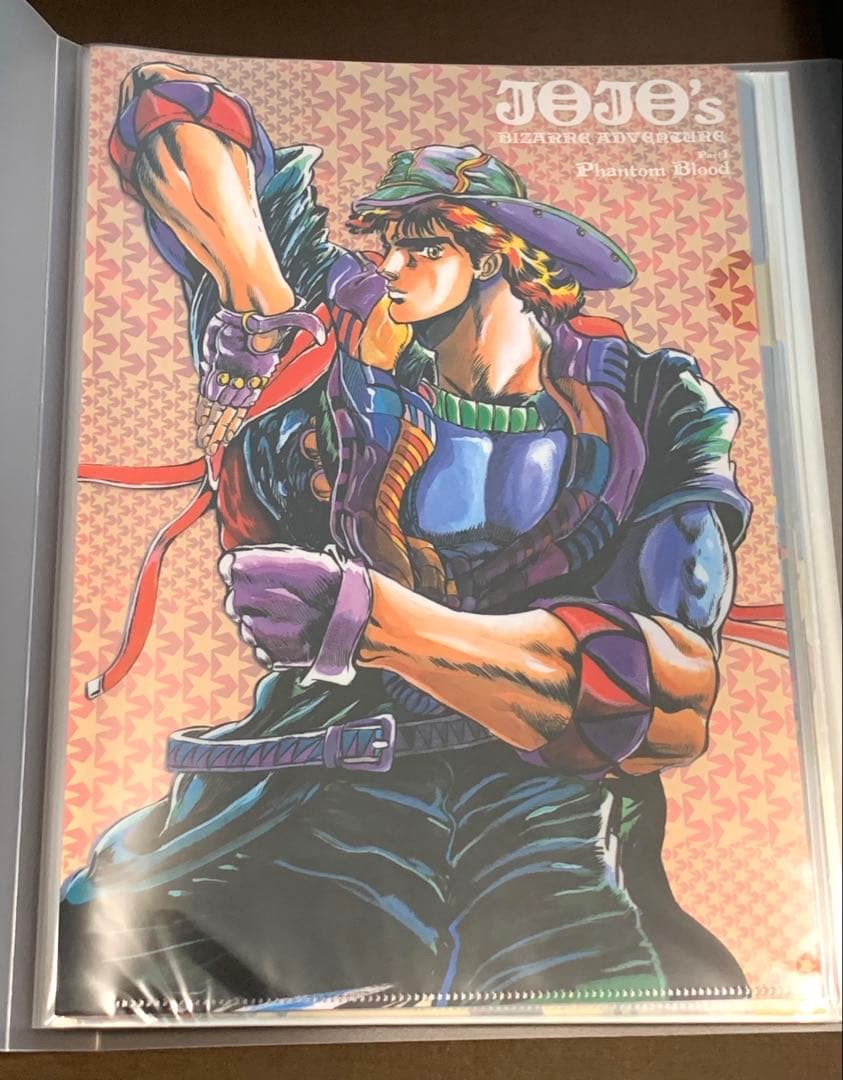 ジョジョの奇妙な冒険　原画展　クリアファイル１部〜８部