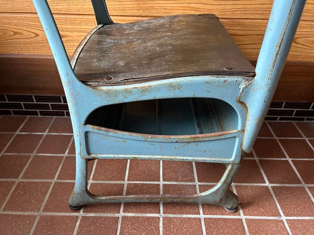 アンティーク　学校　机　椅子　セット　希少　レトロ　アメリカンカントリー