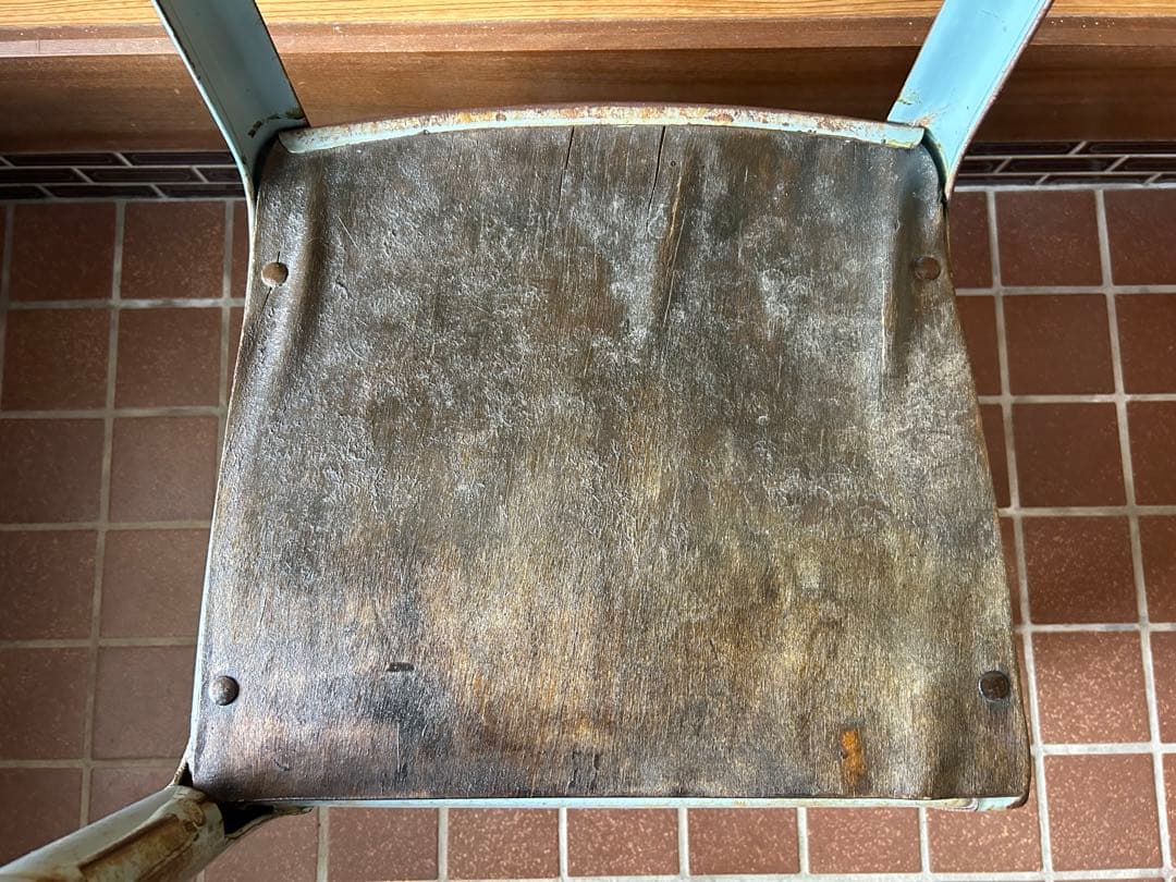 アンティーク　学校　机　椅子　セット　希少　レトロ　アメリカンカントリー