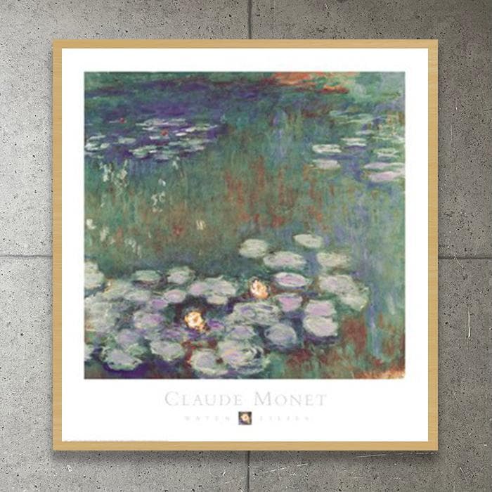 額装済/Water Lilies/クロード モネ/ポスター/インテリア/アート