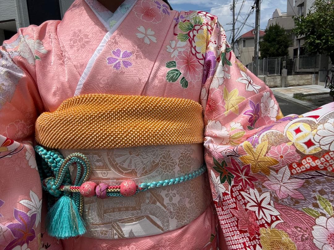 【ひろ】振袖フルセット【77】　正絹　成人式　卒業式