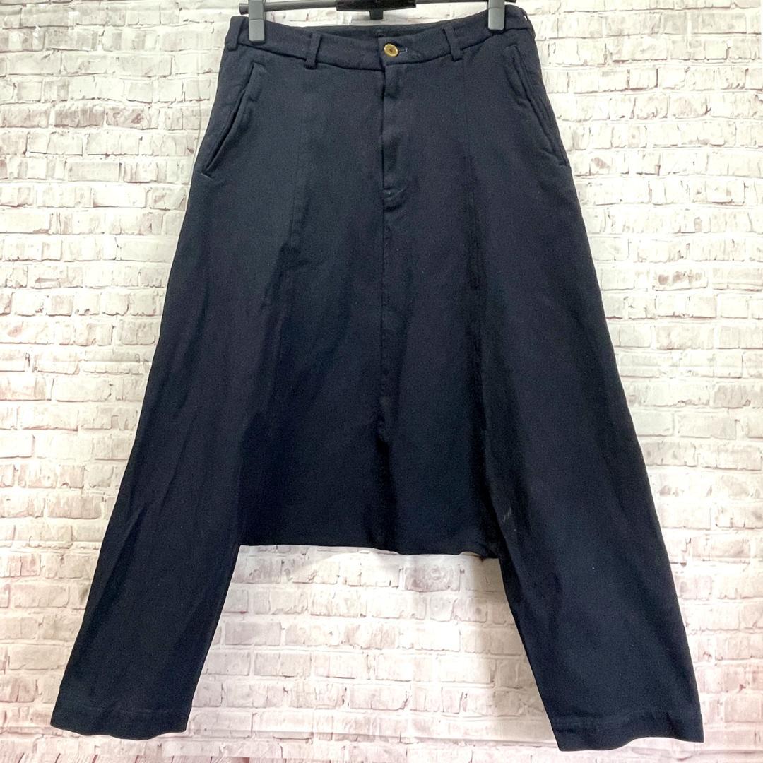 良品　コムデギャルソン　サルエルパンツ RU-P086　XS　ネイビー　濃紺