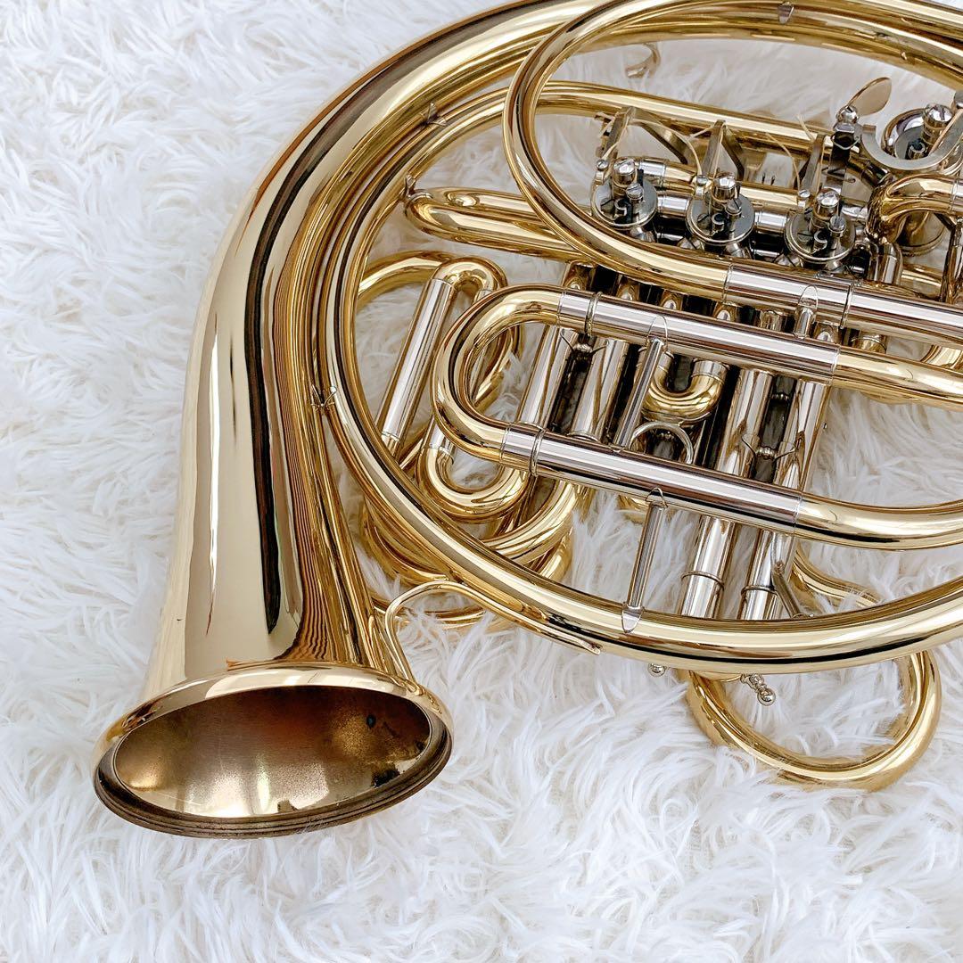 メンテナンス必要　ホルトン　フレンチホルン　ホルン　ケース付き