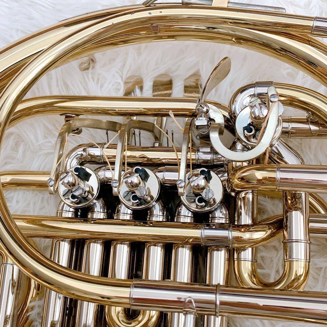 メンテナンス必要　ホルトン　フレンチホルン　ホルン　ケース付き