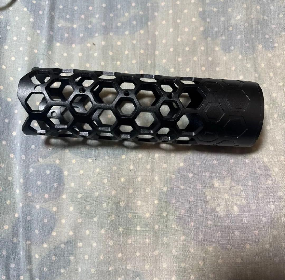 エアガン用 六角形デザイン ハンドガード ブラック