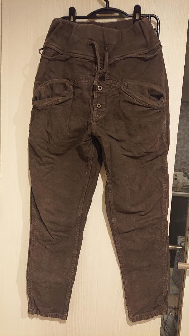 美品☆キャピタルサルエルパンツ　レディスカジュアルパンツ　サイズ：１＝S 　泥茶