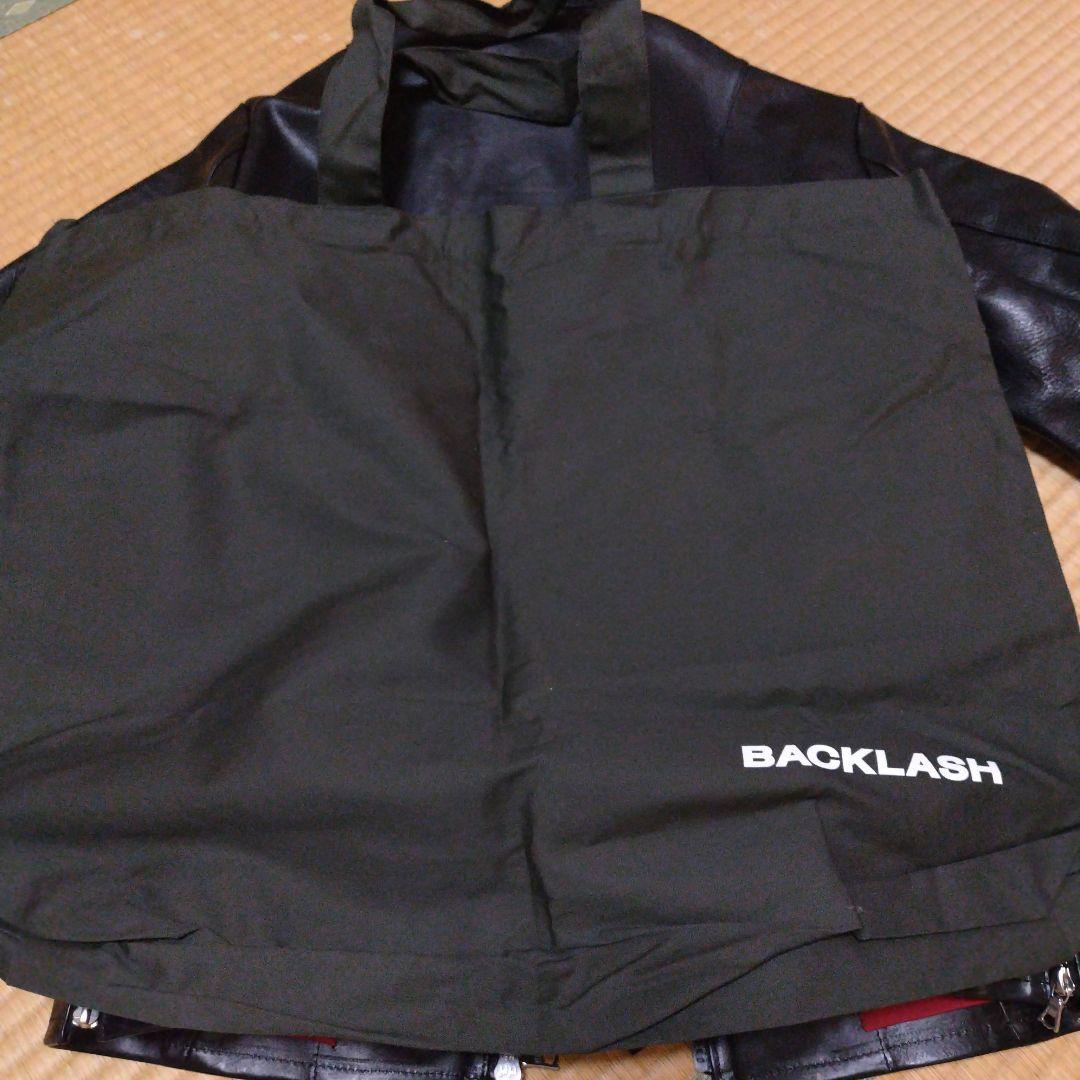 BACKLASH ブラック レザーライダースジャケット L